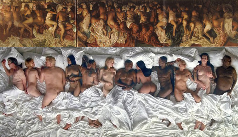 The video is a visual representation of Vincent Desiderio's "Sleep" painting,