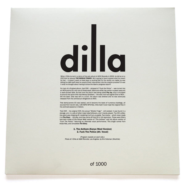 UN UNRELEASED J DILLA x KANYE WEST