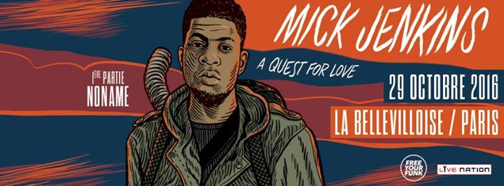 2 PLACES POUR MICK JENKINS LE 29/10 À LA BELLEVILLOISE