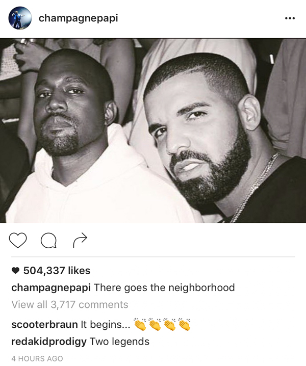 DRAKE TEASE L'ALBUM AVEC KANYE